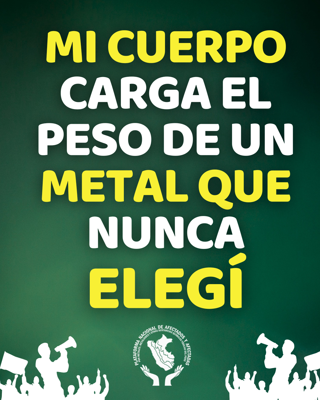 Mi cuerpo carga el peso de un metal que nunca elegí