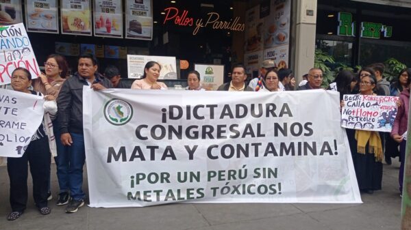 Plantón ¡Dictadura congresal nos mata y contamina!